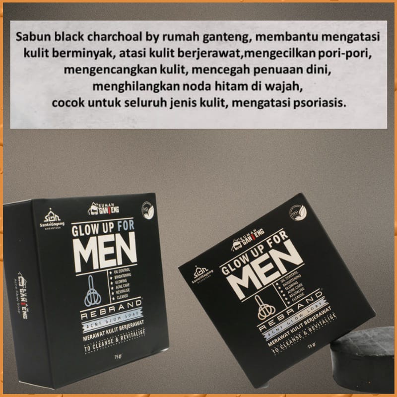 Sabun Muka Cowok GLOW UP FOR MEN By Rumah Ganteng (BPOM)