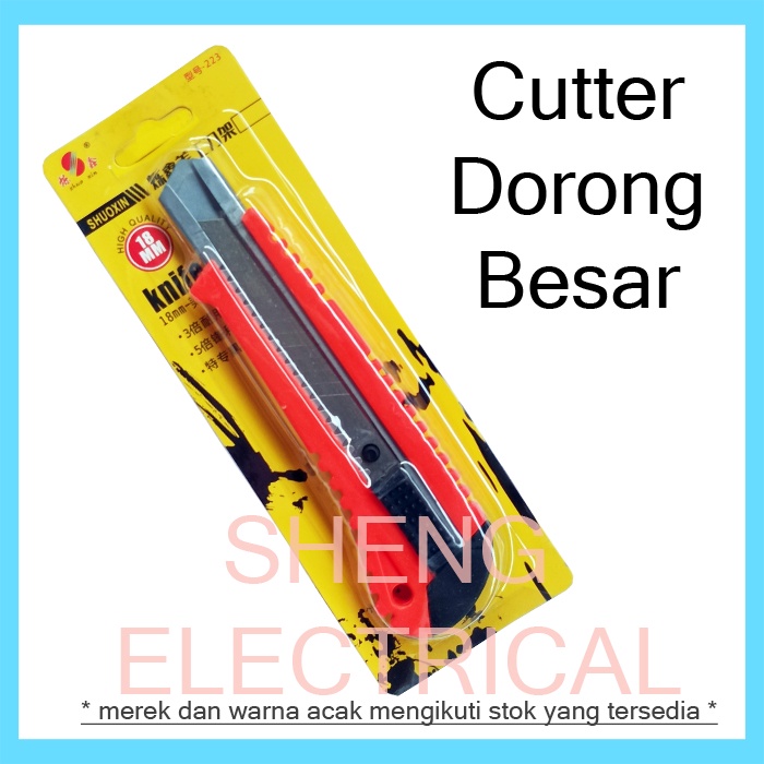 

Pisau Cutter Besar Pisau Kater Alat Pemotong Kertas Box Cutter