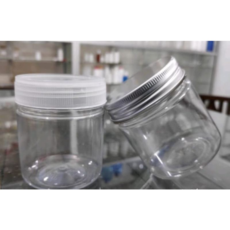Toples Plastik Tabung Aluminium 100 ml/ Toples Jar Plastik Murah