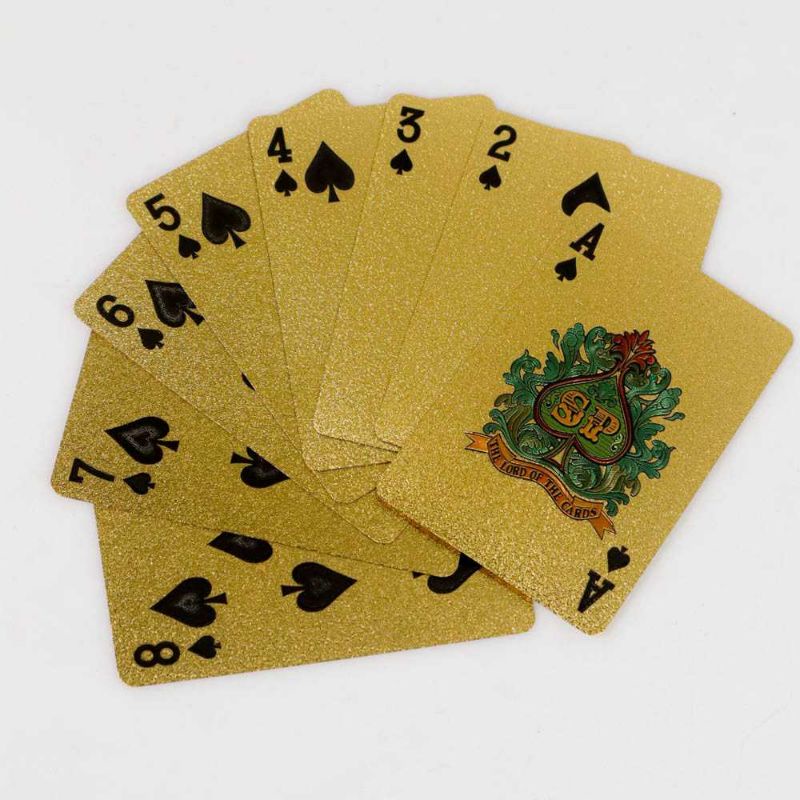 Jialong Kartu Remi Poker Gold Foil - T-8888 Mainan Hadiah Kado Sulap