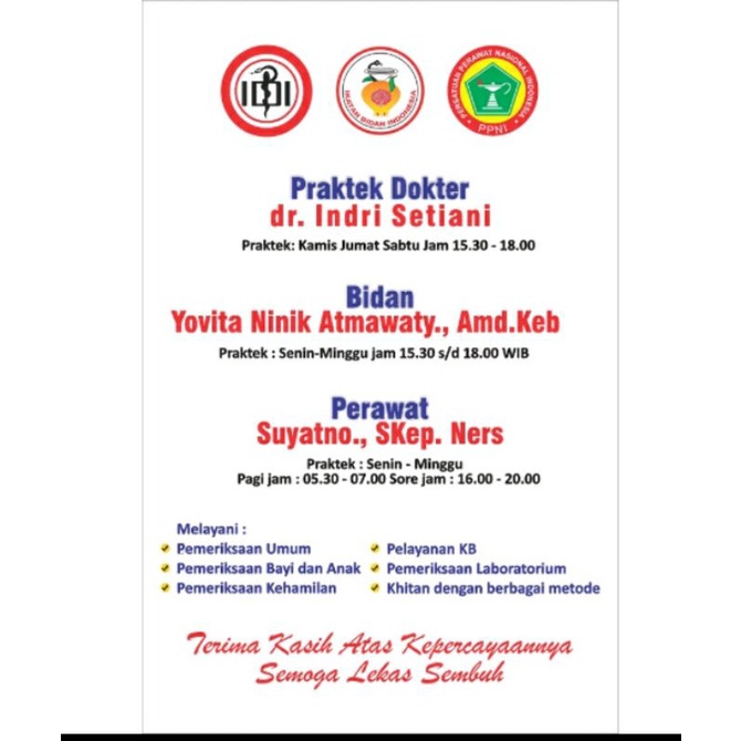 

Papan Dokter Praktek Bersama