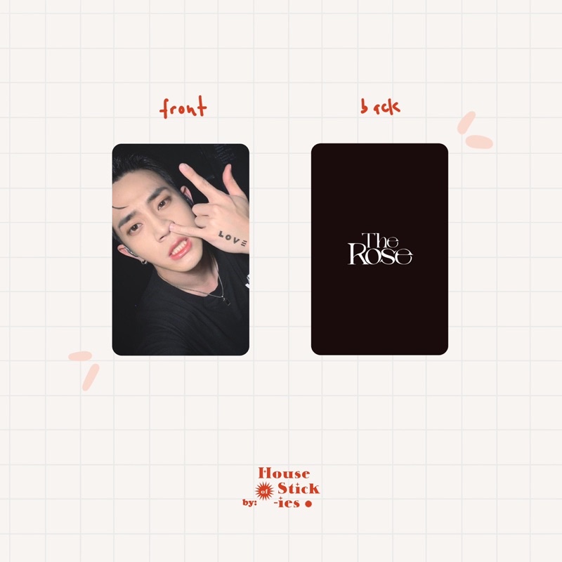 THE ROSE Unofficial Photocard Fanmade (Bf selca edition)