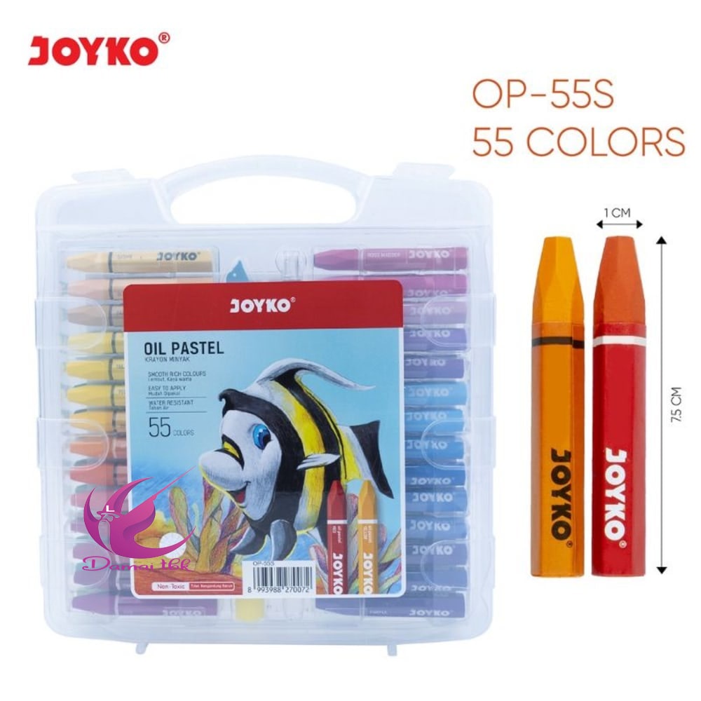 

Crayon Joyko/Oil Pastel Joyko 55 warna ( 1 set )