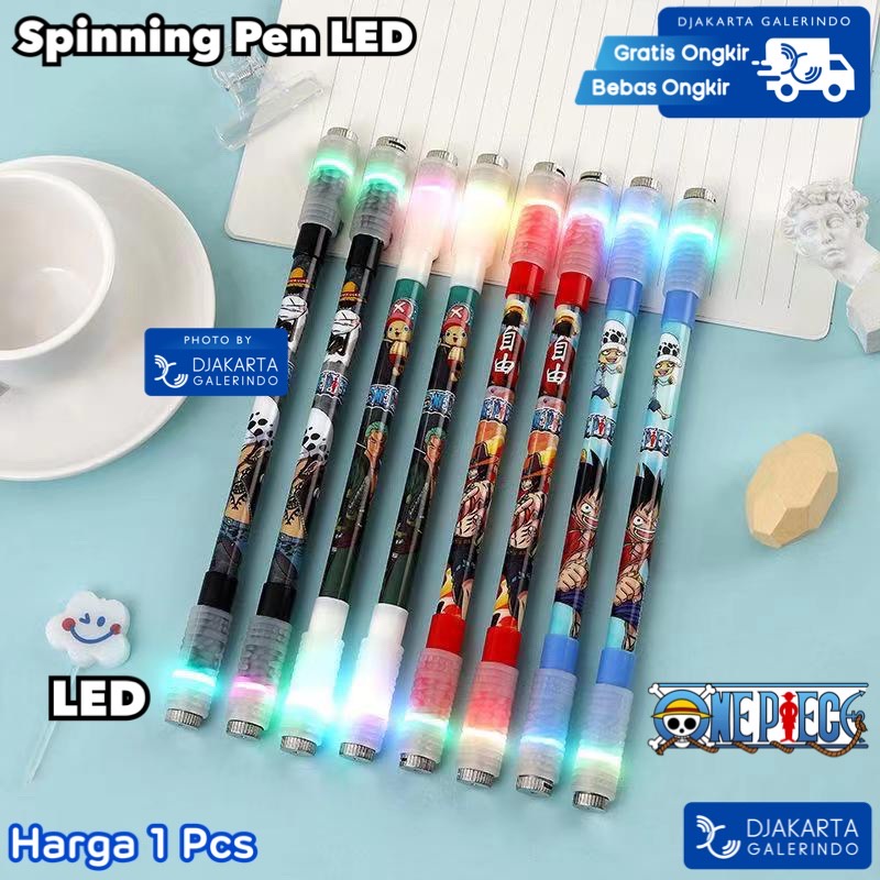 Spinning Pen Pulpen Putar Karakter Anti Stress Pena Pulpen Putar Mainan Anak Pen Spinner Balance