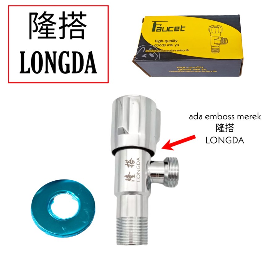 Stop Kran 1/2 inch Keran Closet Toilet LONGDA
