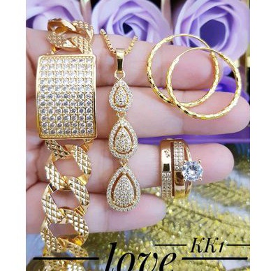 Xuping Set Perhiasan Wanita Gold Lengkap 1215a