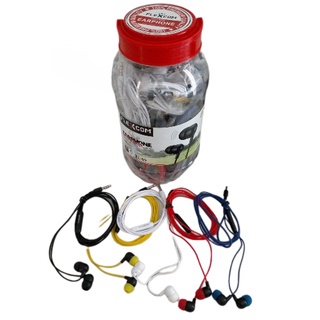HEADSET HANDSFREE EARPHONE FLECO FL-55 (1 Toples Isi 50 Pcs) EXSTRA BASS