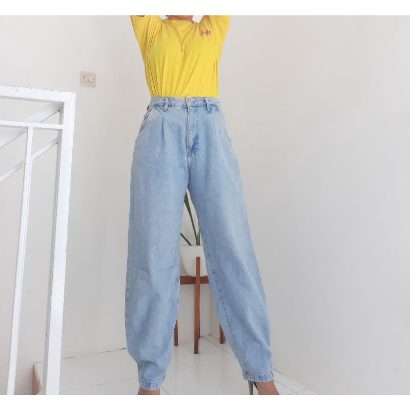 ZARA MOM JEANS, ZARA BOYFRIEND JEANS, JEANS WANITA PRELOVED ZARA