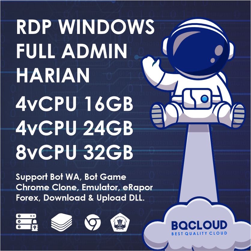 [ RDP HARIAN ] 32GB 24GB 16GB RAM Windows Full Administrator