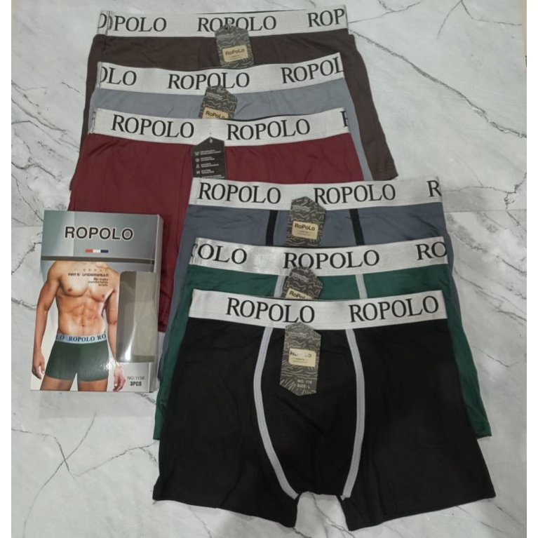 3 PCS CELANA DALAM BOXER PRIA / BOXER PRIA ROPOLO PREMIUM