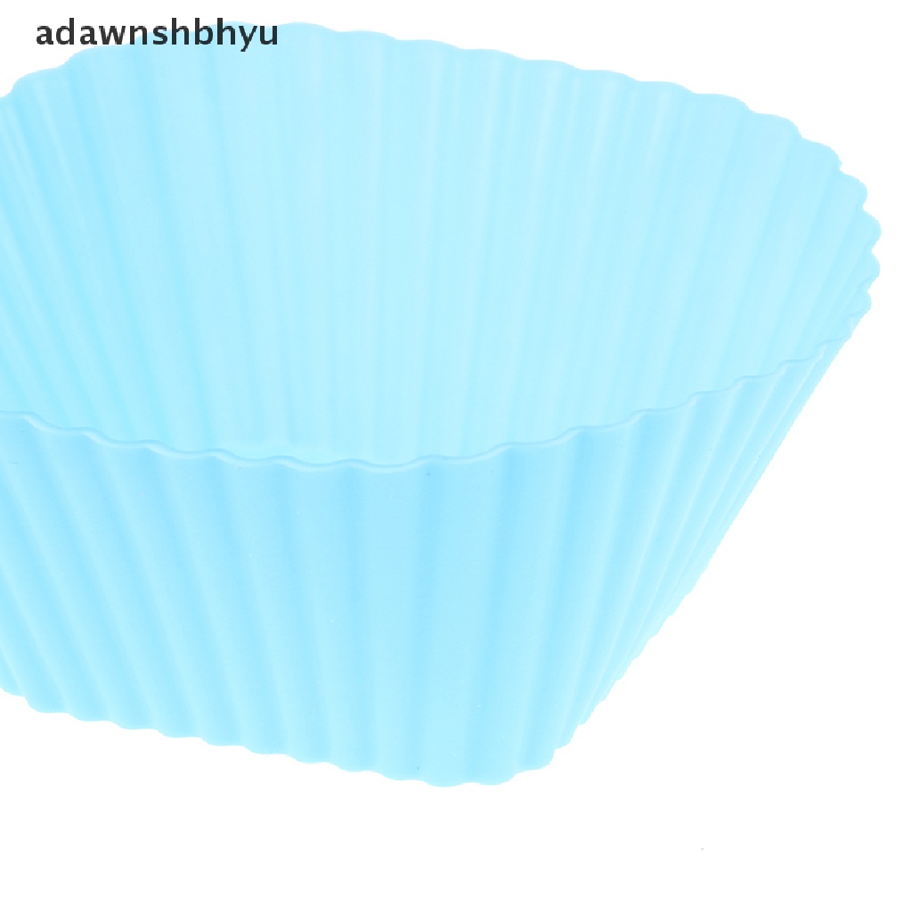 Adawnshbhyu 10Pcs Bentuk Persegi Silikon Cup Cake Alat Bakeware Cetakan Kue Aksesoris ID