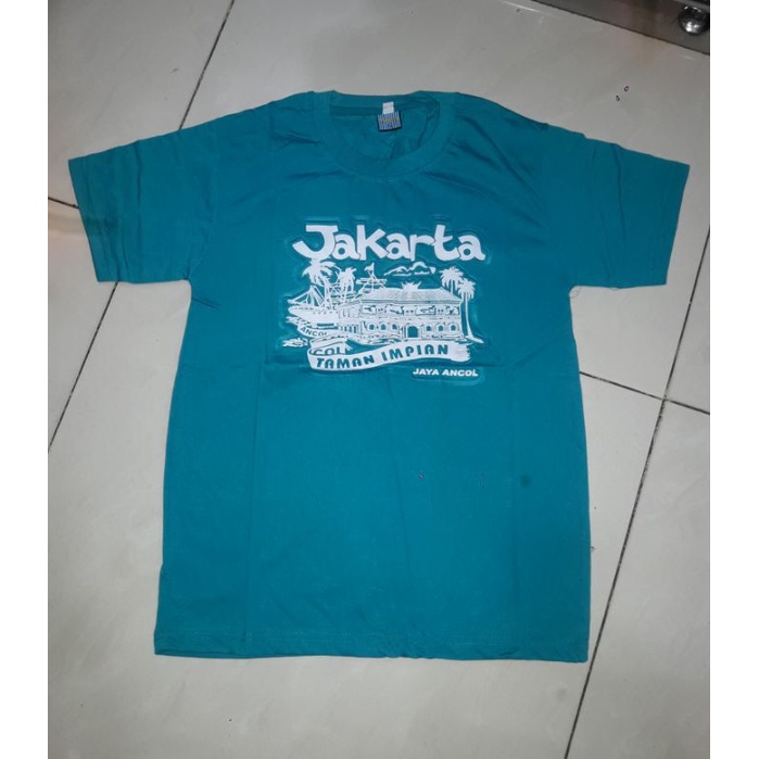 KAOS MOTIF JAKARTA/BAJU KAOS JAKARTA TUGU MONAS BANYAK GAMBAR LAIN/COCOK BUAT OLEH OLEH MOTIF RANDOM