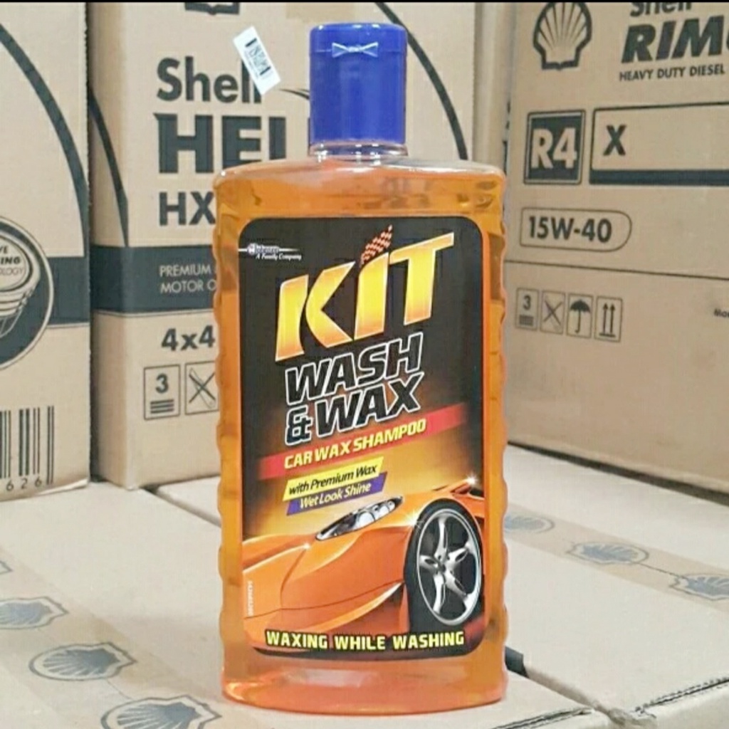 SABUN CUCI MOBIL KIT WASH &amp; WAX / WASH WAX PREMIUM WAX 500 ML