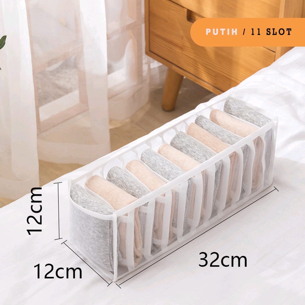 GrosirMart Tempat Penyimpanan Pakaian Dalam Kaos Kaki Bra Underware Kolor / Storage Organizer Pakaian Dalam