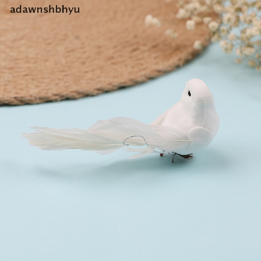 Adawnshbhyu 1PCS Mainan Hias mini Busa Buatan Bulu mini Burung craft birds pro ID