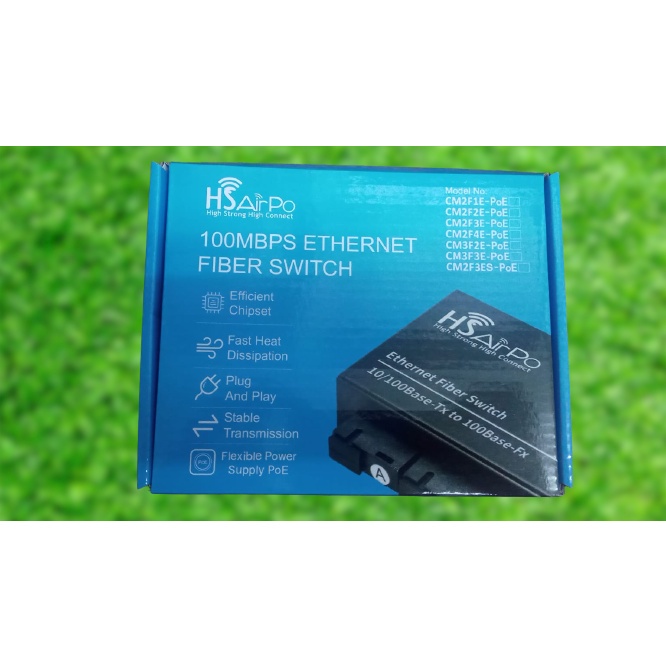 HSAIRPO CM3F2E-PoE Media Converter 3FO 2ETH 10/100Mbps PoE HS AIRPO