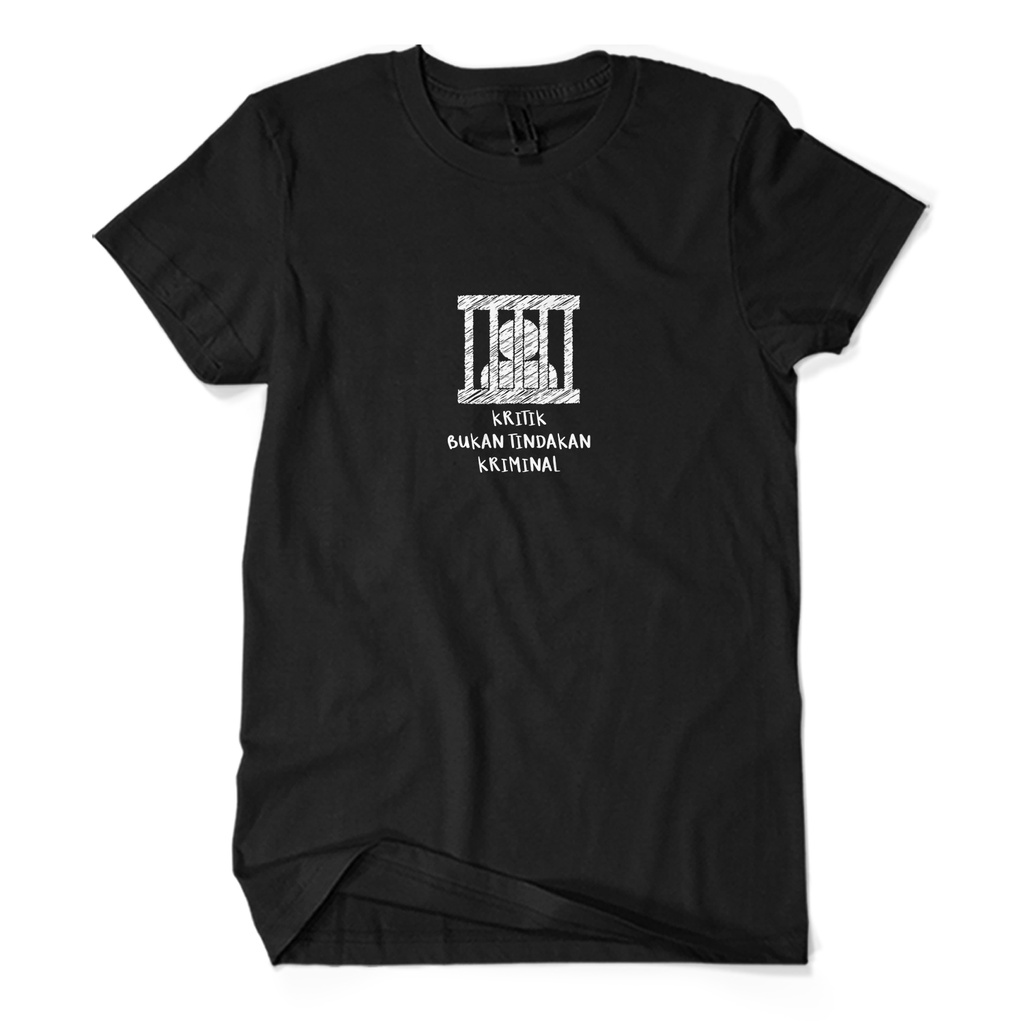 Baju Kaos Pria KRITIK BUKAN TINDAKAN KRIMINAL Kritikan Sosial KAOS KAGE