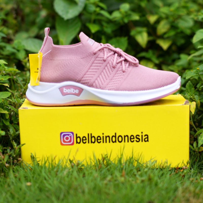 Sepatu Rajut BELBE Original Size 37 40 Pink Army