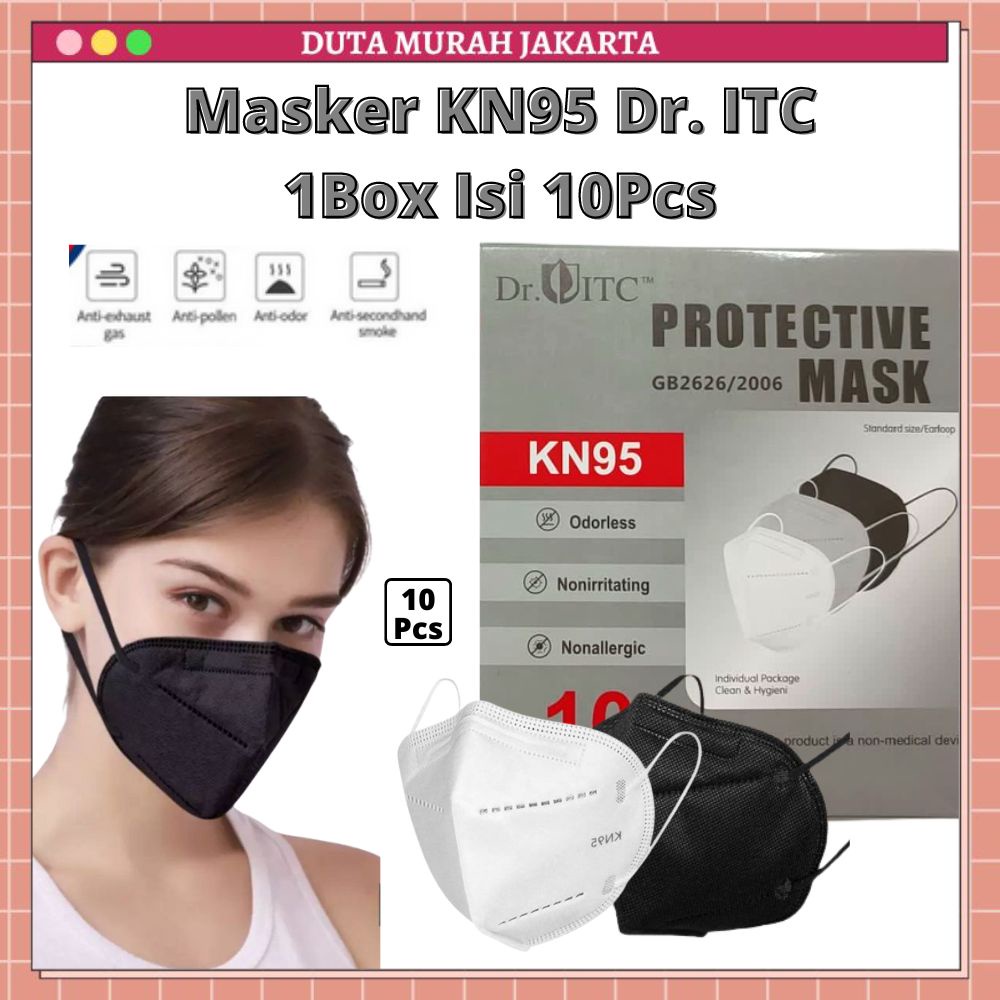 Masker KN95 DR.ITC Earloop isi 10 Pcs per Box DMJ