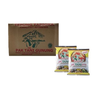

Tepung Tapioka/Tepung Sagu Cap Tani Murni 100% isi 20Pcs per Dus