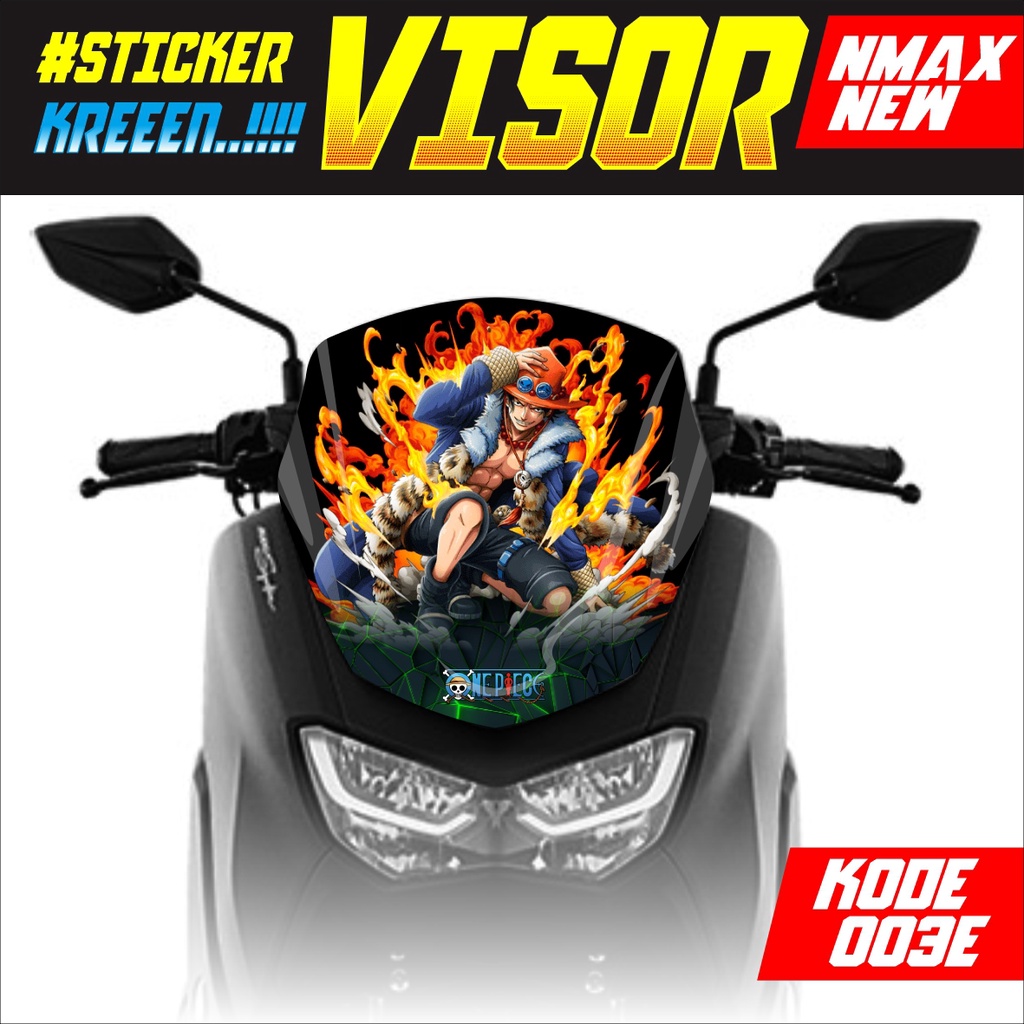 Sticker Variasi Visor Nmax New 155cc - Decal stiker Visor NMAX NEW - Anti Gores Variasi Visor Nmax N