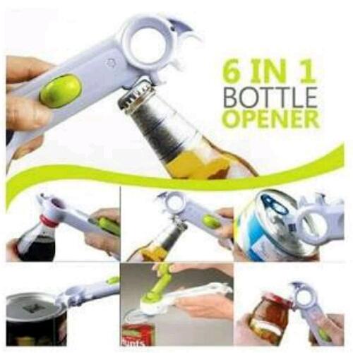 IKILOSHOP pembuka kaleng botol 6 in 1 multifungsi kitchen tools can opener