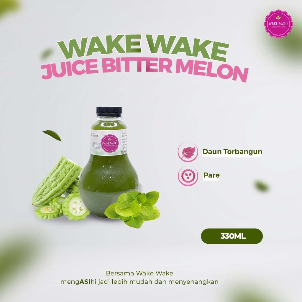 ASI Booster Torbangun - Wake Wake Pare - Botol 330 ML - Daun Bangun-bangun + Pare