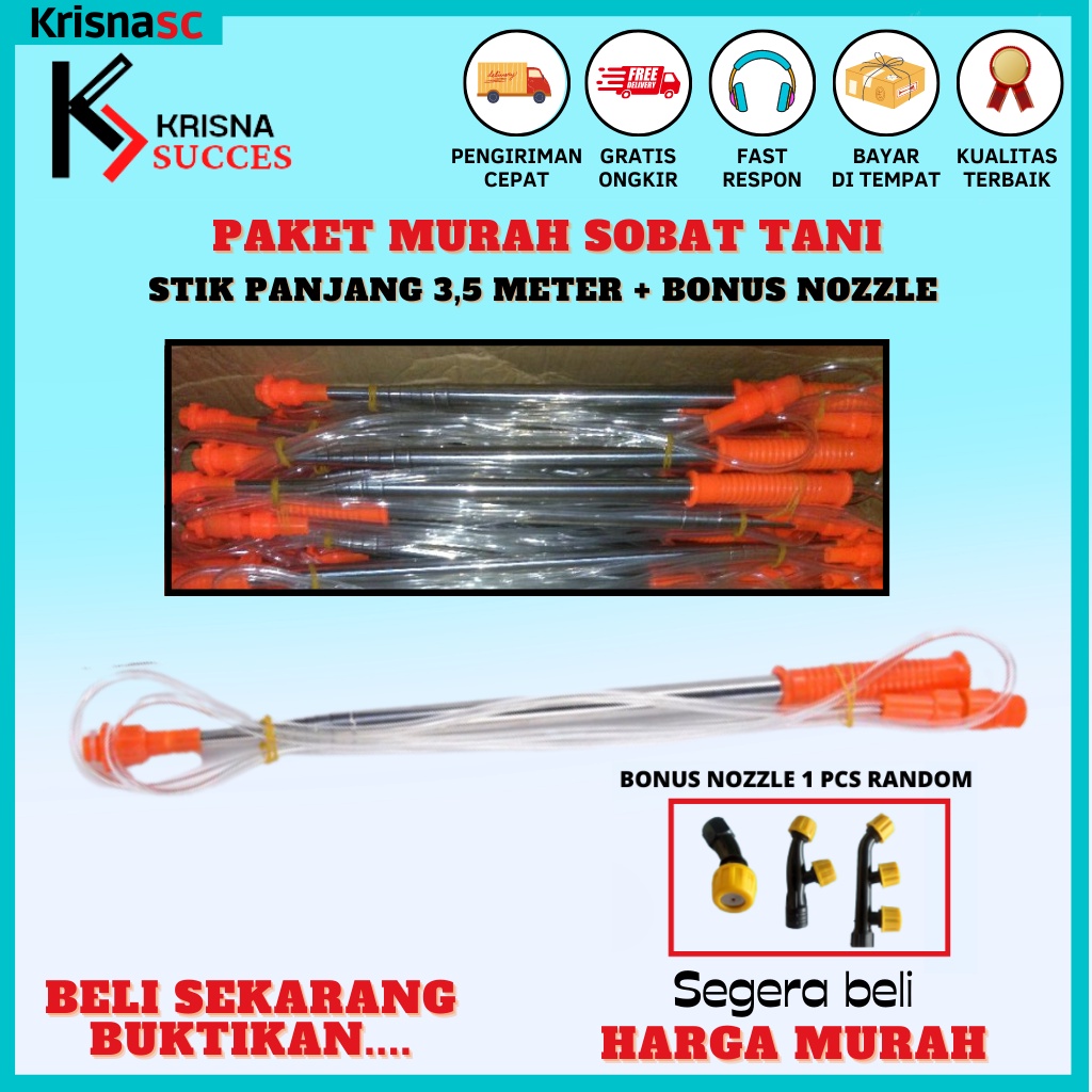Stik sprayer elektrik panjang stik sprayer teleskopik 3.5meter Stik sprayer antena elektrik stik sem