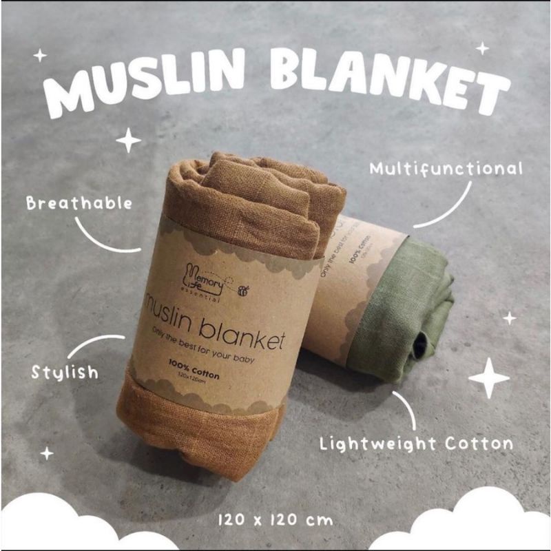 MEMORY MUSLIN BLANKET | BEDONG BAYI