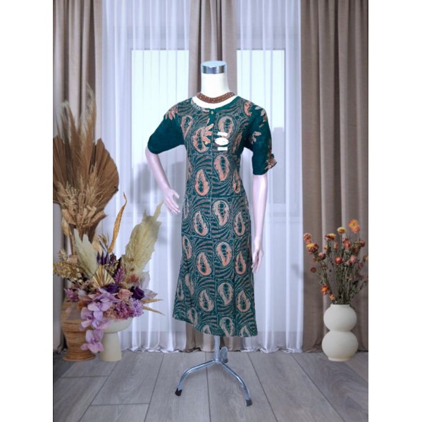 Daster MAURA CANTIK SAKU, TEBAL A'an Batik best quality Pekalongan