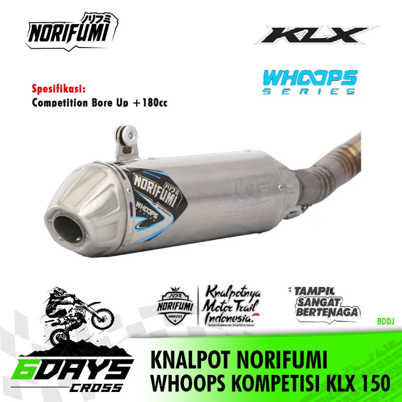 KNALPOT NORIFUMI WHOOPS KOMPETISI KLX 150