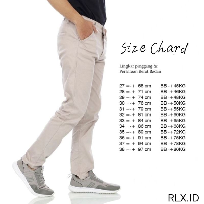 CELANA CHINO PANJANG PRIA SLIMFIT - Celana chino Pants Pria Original