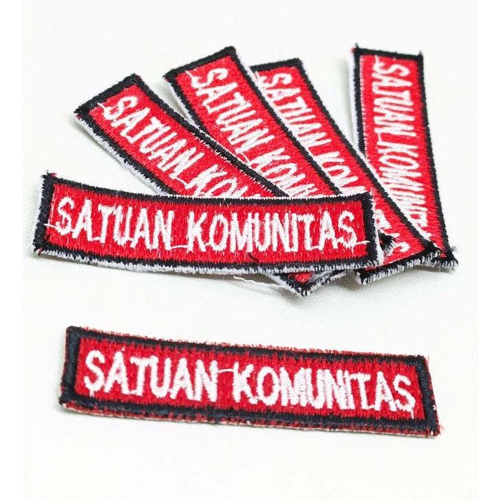 Emblem Bordir Satuan Komunitas Badge Bordir Bet Satuan Komunitas