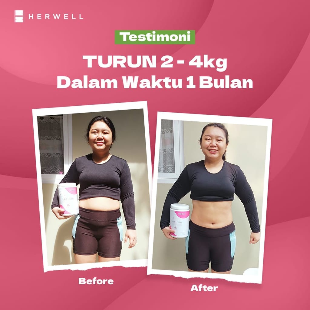 HERSLIM 1 SACHET - MEAL REPLACEMENT UNTUK DIET YANG KAYA NUTRISI RENDAH KALORI DAN LEMAK HERWELL HERWEL HER SLIM SASET ECER ECERAN RASA COKLAT BPOM HALAL