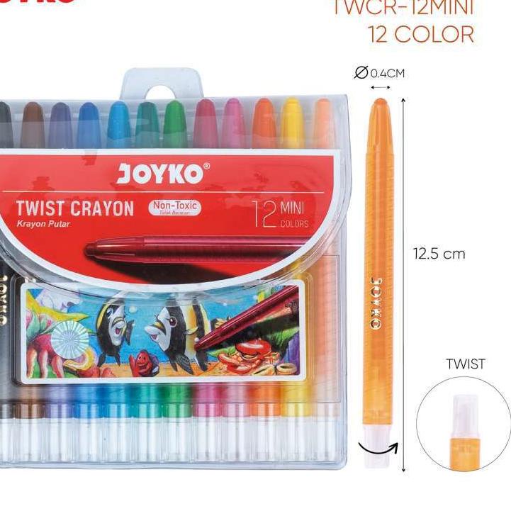 

╝¤╚ [D] Crayon Putar Titi Joyko 12 Mini