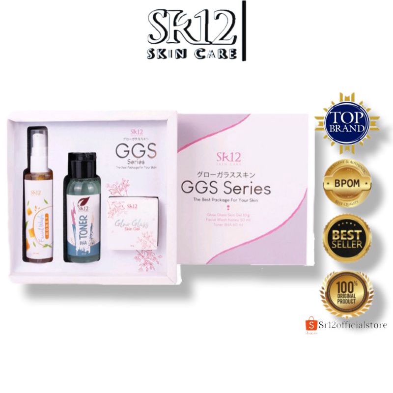 Sr12 GGS Series Glow Glass Skin Gel-Paket Skincare Glowing Acne Bpom