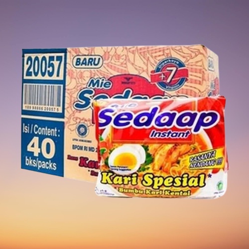 

( 1 DUS ISI 40 PCS ) ~ Mie Sedaap Kari spesial Kental