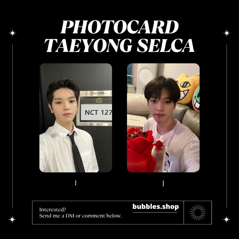 PHOTOCARD UNOFFICIAL TAEYONG NCT SELCA