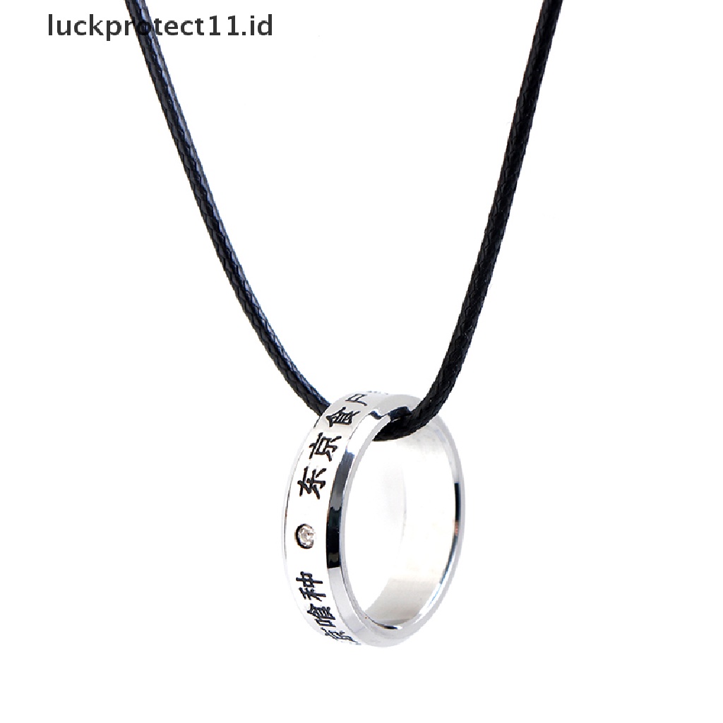 /Fashion Hot// Fashion// Cosplay Anime Tokyo Ghoul Kaneki Titanium Steel Cincin Jari Cincin Kalung.