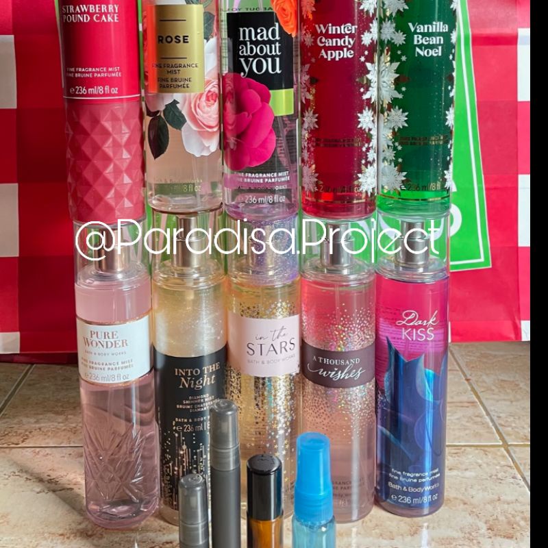 Tester Share Decant BBW Bath & Body Works Original Store