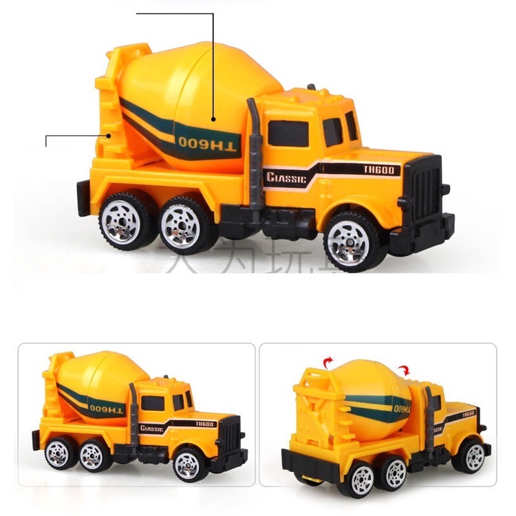 IMPOR MAINAN MOBIL DIECAST KONSTRUKSI EXCAVATOR MIXER DUMP TRUCK