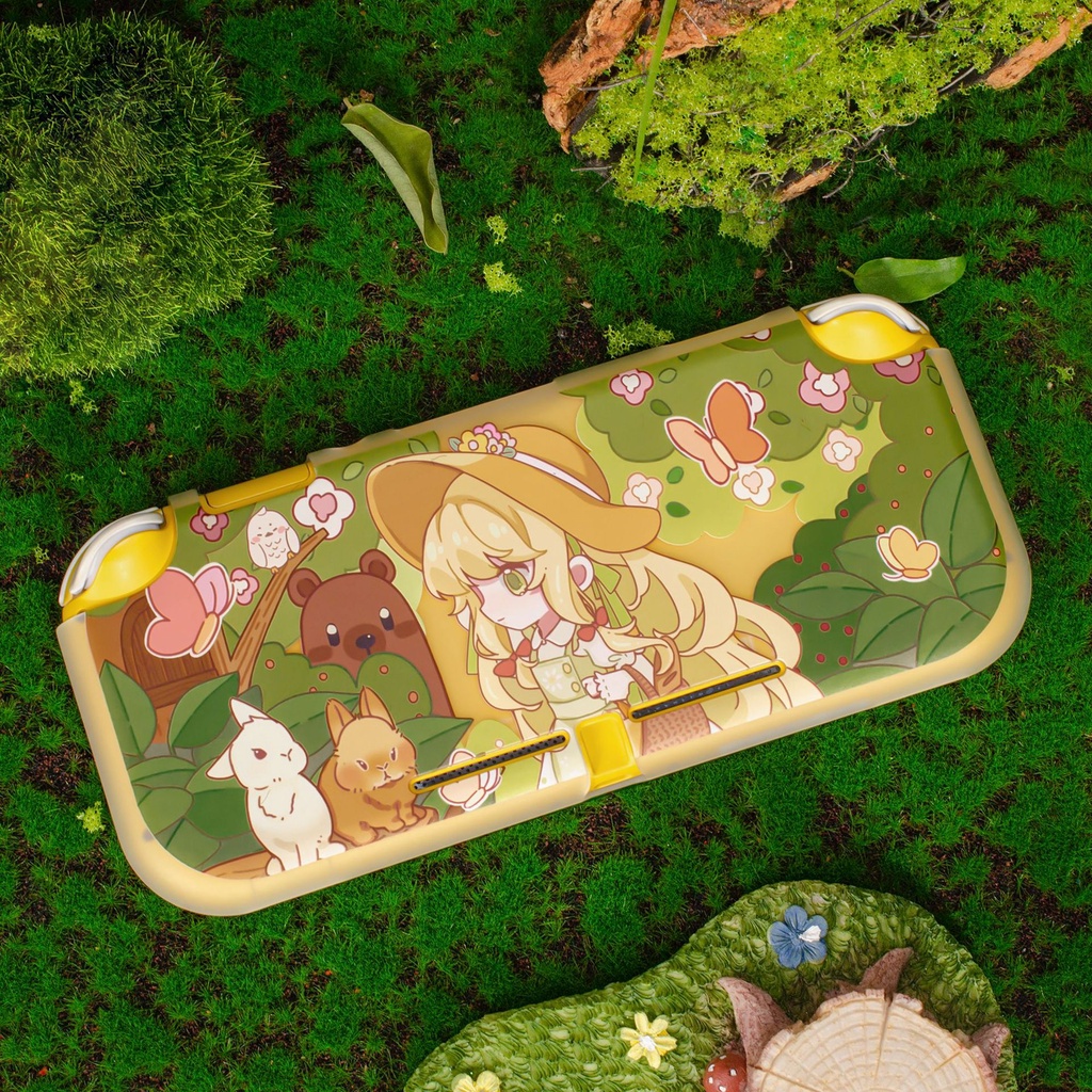 Switch OLED Hard Case Nintendo Switch Forest Girl Theme Casing Pelindung Untuk Switch OLED/Lite/V1 V2 Model Joy-con Case Penyimpanan Tas Aksesoris