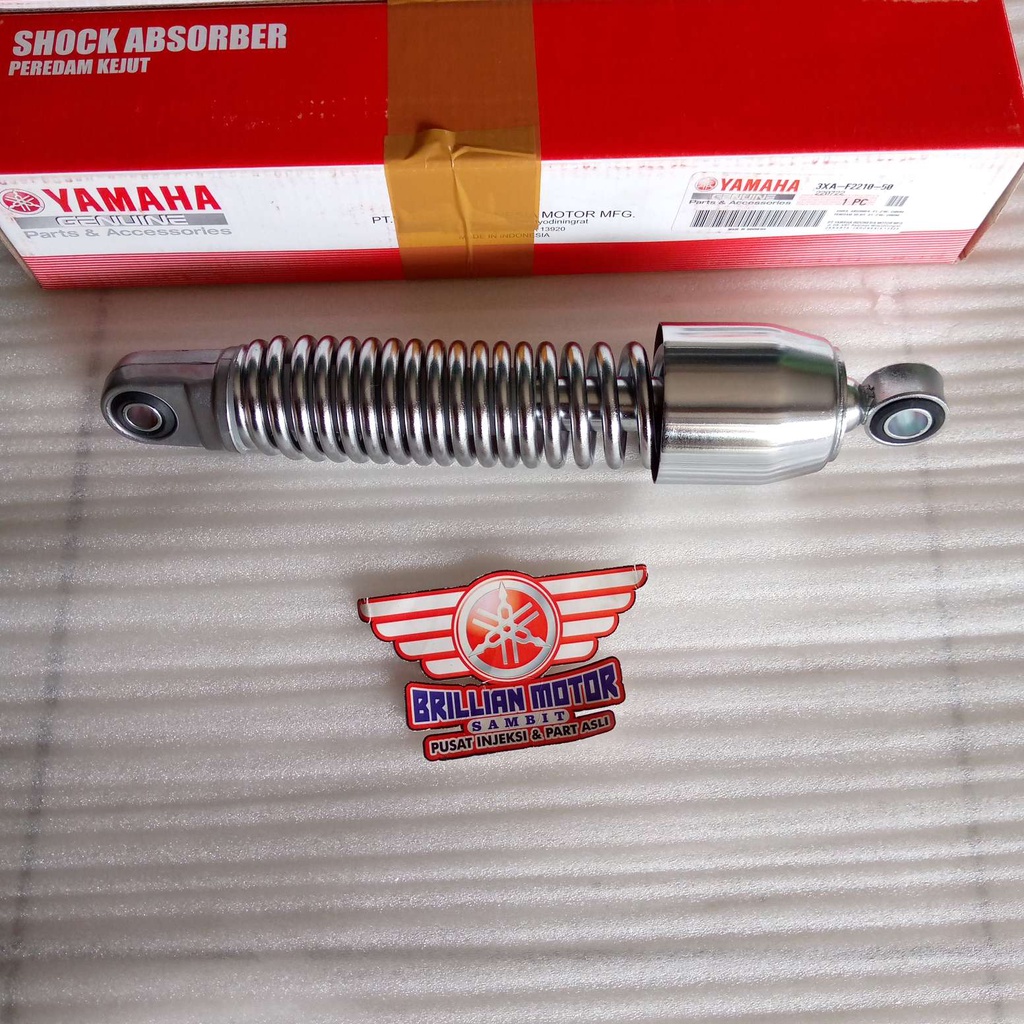 Shock Skok Belakang Silver FIZR  Original Yamaha 3XA-F2210-50