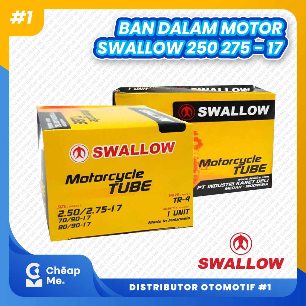 Ban Dalam Motor SWALLOW 250/275 - 17 / Ban Dalam Motor 275 Ring 17 / Ban Dalam Motor SWALLOW Ring 17