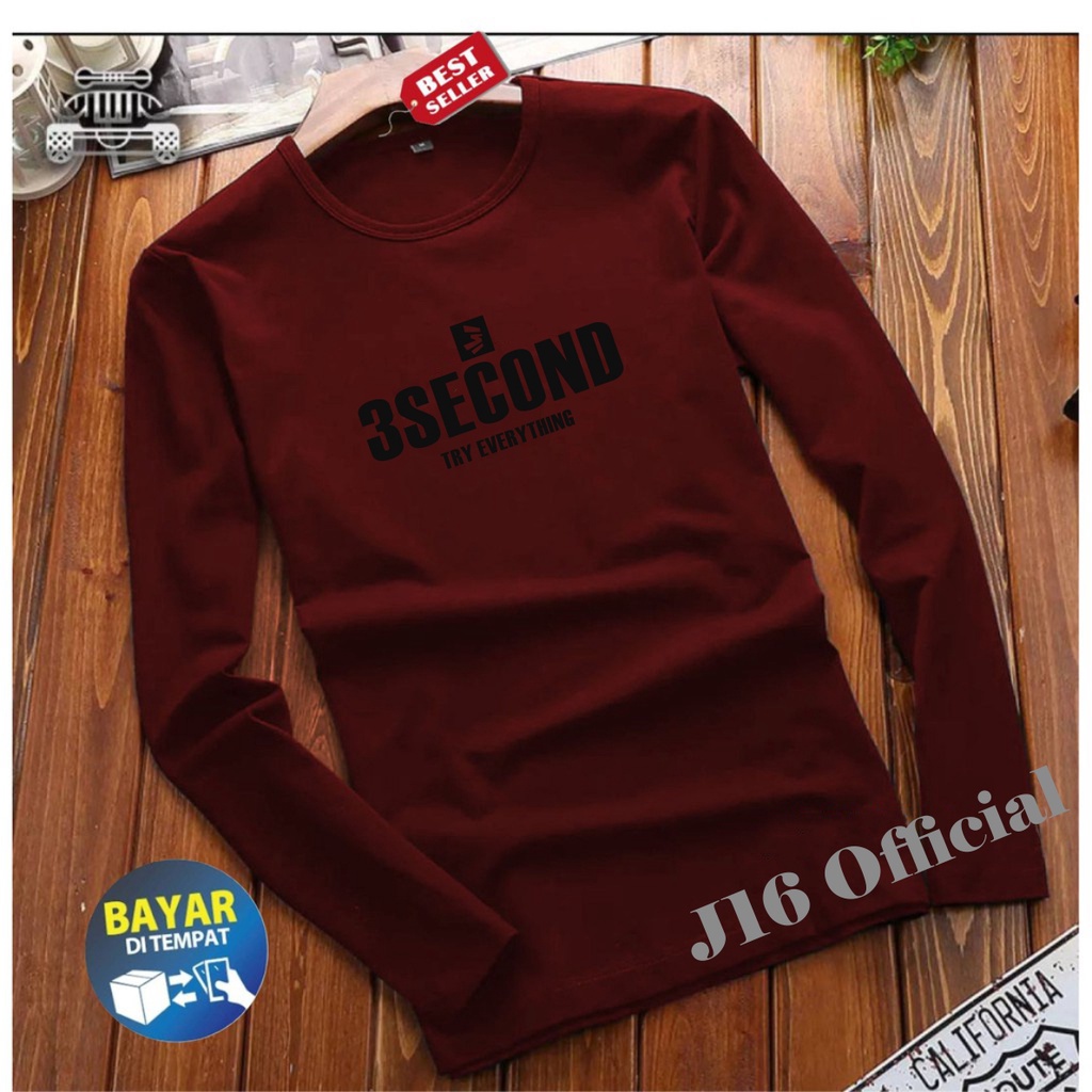 Kaos Panjang Pria Terlaris Terbaru Kaos Distro Premium 3SECOND