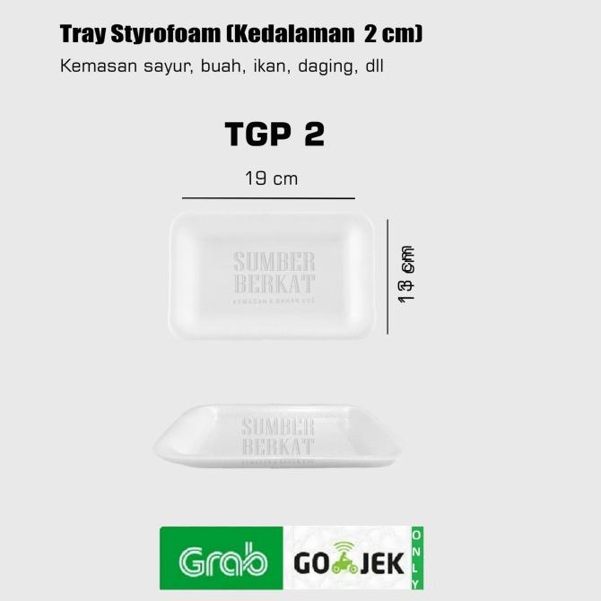 Tray Styrofoam/Tray Foam Buah Sayur TR 02 (250 pc)