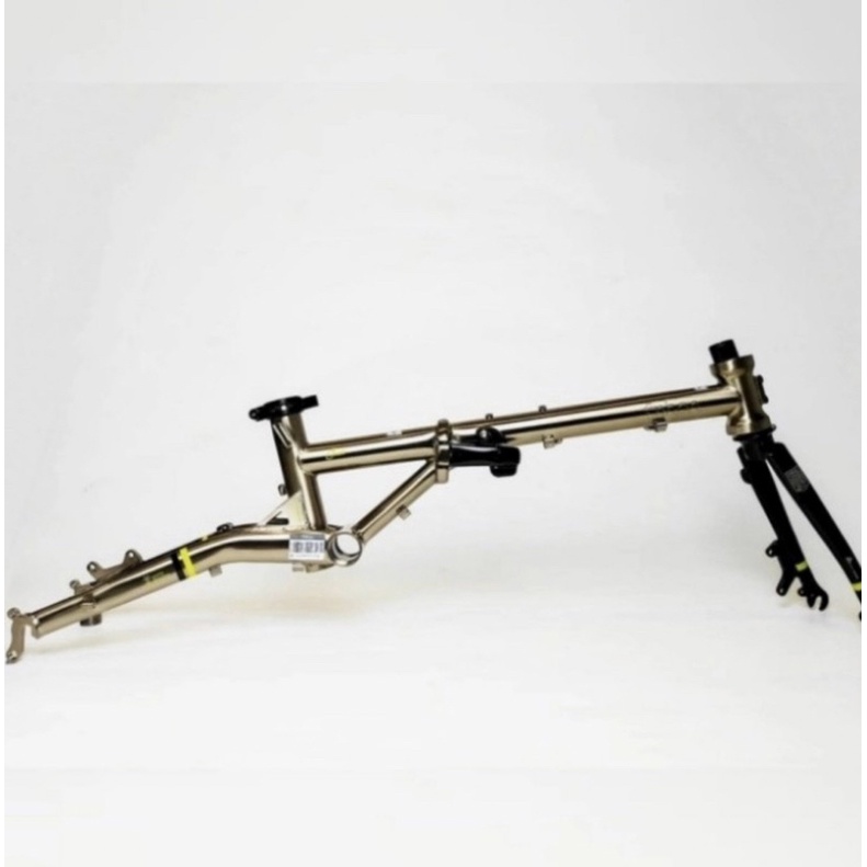 Frame Set Fnhon Gust DiscBrake 16 inch titanium color