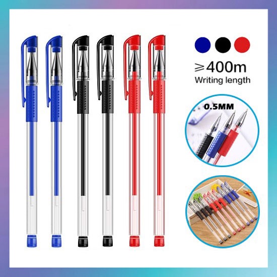 

KTM - Pena Gel Standard Pulpen tinta cair Alat Tulis Sekolah Kantor Pen Warna Warni Pena Ujung Lancip ATK Murah Import