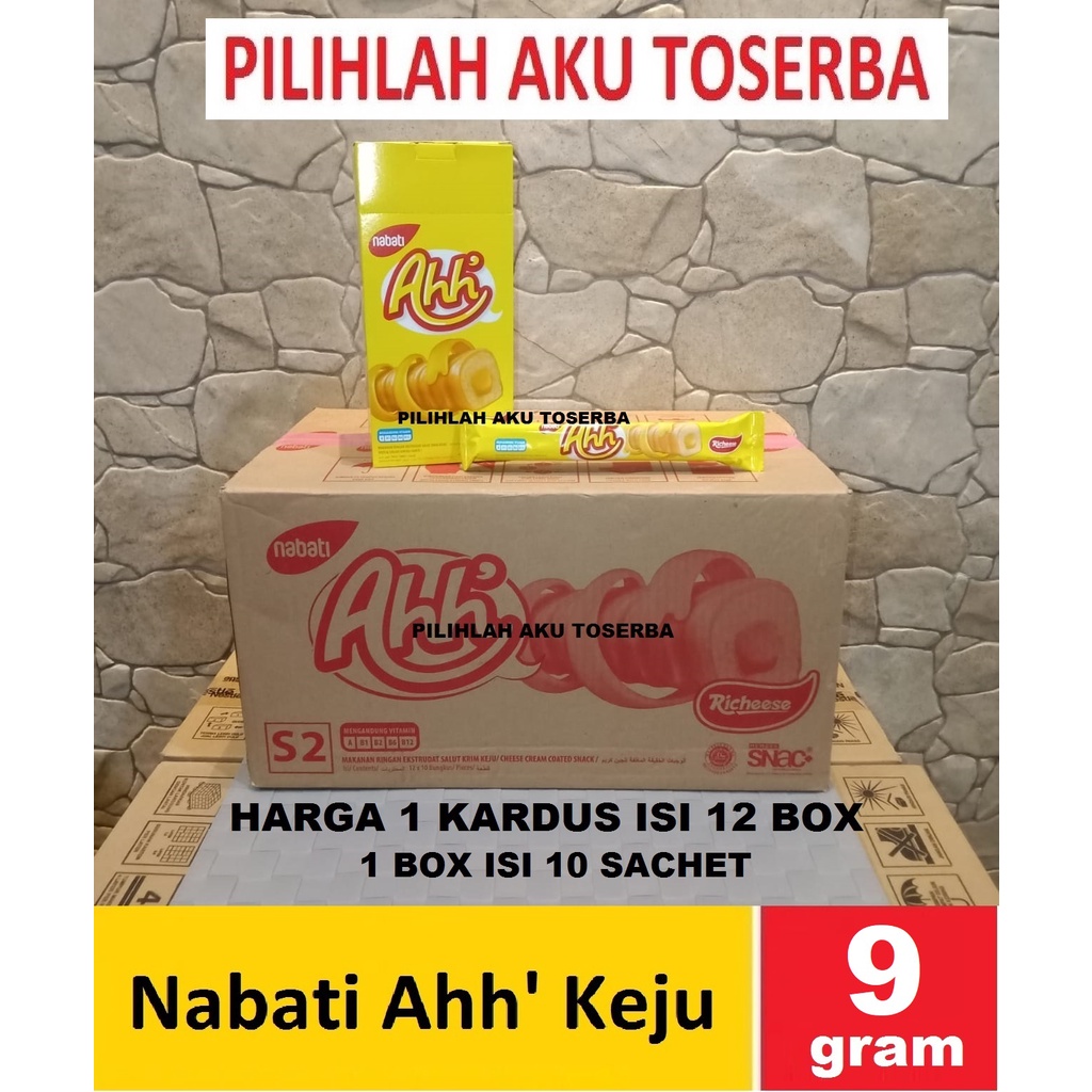 Richeese Nabati Ahh KEJU @ 9 gr - ( HARGA 1 DUS ISI 12 BOX )