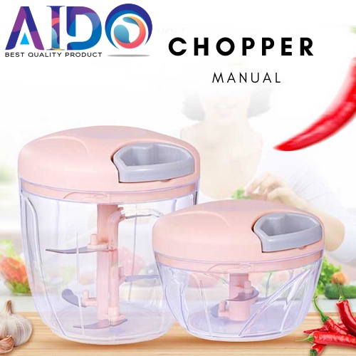 Chopper tarik blender manual tanpa listrik Chopper tangan pencacah bumbu / Mini cutter onion slicer original / Onion Chopper 201/502